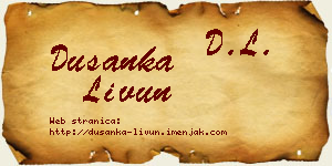 Dušanka Livun vizit kartica